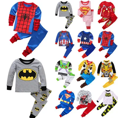 £8.86 • Buy Toddler Boys Girls Superhero Spiderman Sleepwear Pyjamas Costume Fancy Set Gift