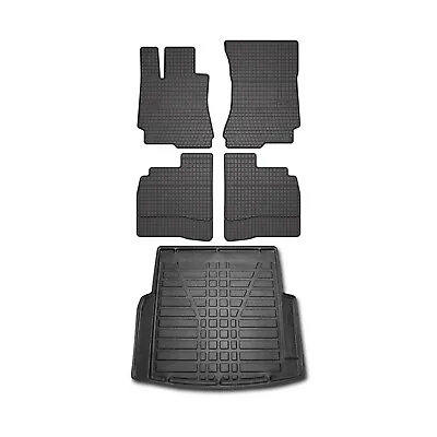 For Mercedes S Class W221 2007-2013 Custom Floor Mats & Trunk Mat Cargo Liner • $119.90