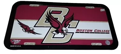 Boston College Eagles Plastic License Plate WINCRAFT New NCAA Licensed Vtg • $10.95