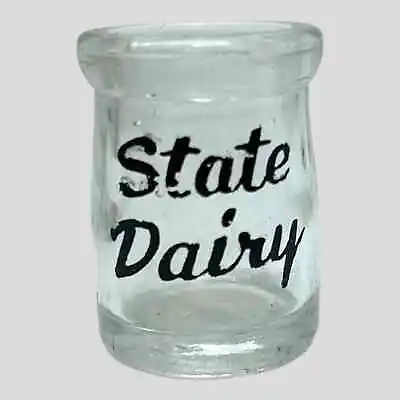 Vintage State Dairy Mini Milk Cream Bottle 1.5” CT Or NY • $9.95