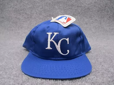 Vintage Kansas City Royals Hat Cap Youth Kids Blue Snap Back 90s Deadstock • $14.24