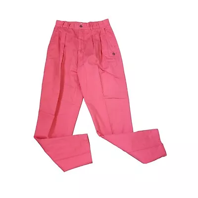 Vintage 1980s Pleated High Waist Mom Pants Womens Size M Pink • $29.96