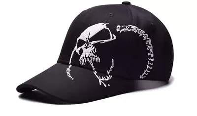 New Skelton Skull Steampunk Embroidery Black Cap Hat Baseball Outdoor • $10.98