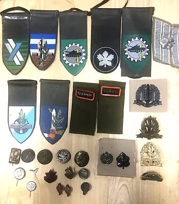 ESTATE LOT: Thirty (30) Israel IDF Military Patches Badges Pins • $80