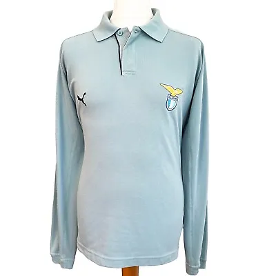 LAZIO 1998/99 Polo Shirt Sweatshirt Puma Long Sleeve (L) Football Soccer 90s • £49.99