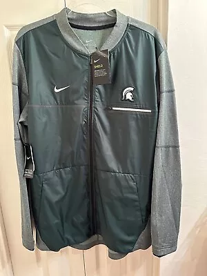 Michigan State Spartans Nike Shield Full Zip Jacket Mens Size Large NWT • $69.99