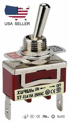 Heavy Duty Spst (on)-off Momentary Toggle Switch - Spade Terminals (11af) • $6.82