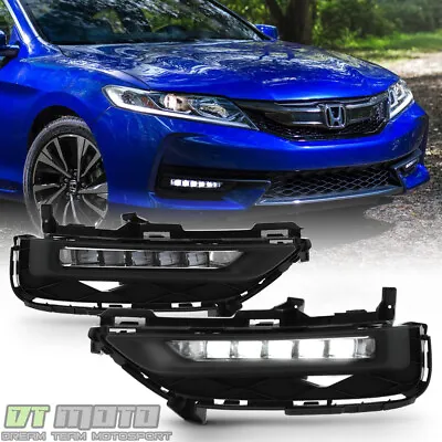 For 2016-2017 Honda Accord Coupe OE Style LED Bumper Fog Lights Lamps W/ Switch • $74.99