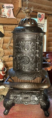 $395 • Buy Antique Cast Iron Blymer Bros 1901 Parlor Stove.  No Oak 14.