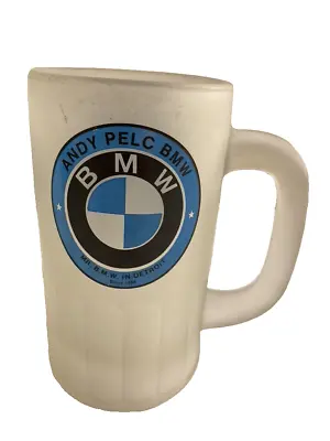 Vintage Andy Pelc BMW Motorcycle Dealership Mr. BMW In Detroit Beer Mug Dealer • $24.95