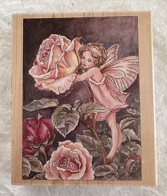 Stamps Happen Rose Flower Fairy Rubber Stamp • $14.95