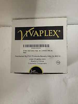 Vivaplex 50 Clear Empty 5 G Plastic Jars Cosmetic Containers Pots  • $10.99