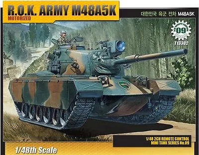 Academy 1/48 R.O.K Army M48A5K Motorized Tank Plastic Model Kit Military 13302 • $29.89