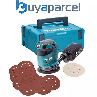 Makita DBO180Z 18v LXT Lithium Ion Random Orbital Sander 125mm + 10 Sheets +Case • £130.55