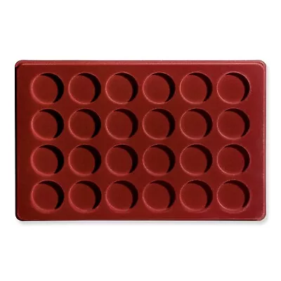 Red COIN TRAY For Coins Or Medals Britannia Crown 5£ - Compartment 45mm__PO24 • £6.95