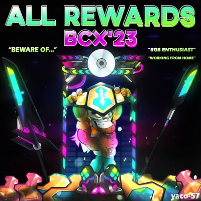 Brawlhalla: BCX '23 All Rewards (Colors Titles Weapon Skins Emote) • $3.99