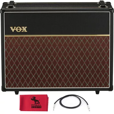 Vox V212C 2x12  Guitar Extension Cab Celestion G12M Greenbacks W/ Cable & Cloth • $649.99