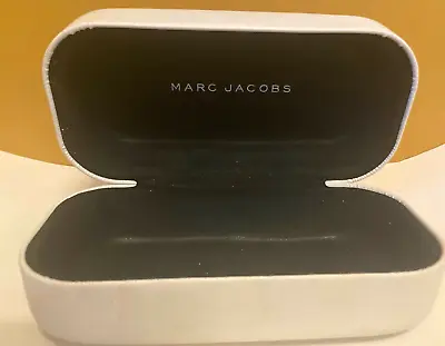 Marc Jacobs Faux Leather Sunglasses / Eyeglasses White Designer Hard Case   7  W • $15.29