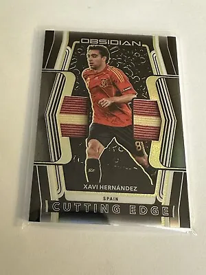 2020-21 Obsidian Xavi Hernandez Cutting Edge Game Worn Jersey Gold Etch Patch/10 • $65