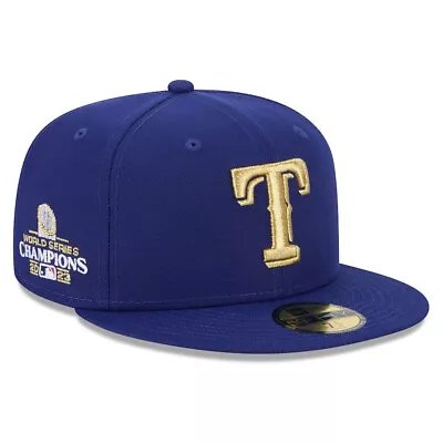 Texas Rangers New Era 2024 Gold Collection 59FIFTY Fitted Hat - Royal • $32.19