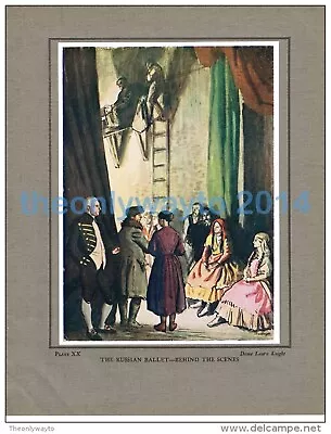 Russian Ballet (behind The Scenes) Dame Laura Knight Book Illustration 1931 • £17.97