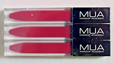 Lot Of 3 MUA Makeup Academy #203 Plum Liquid Lipstick NEW SEALED Cruelty Free • $7.51