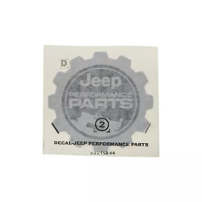 $18.89 • Buy One New 2007-2018 Jeep Wrangler Black & Silver Performance Decal Sticker Mopar