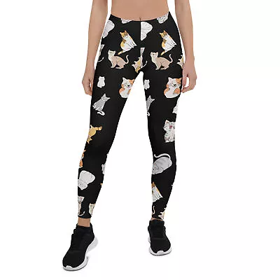 Cat Leggings For Women Crazy Cat Leggings  • £38.54