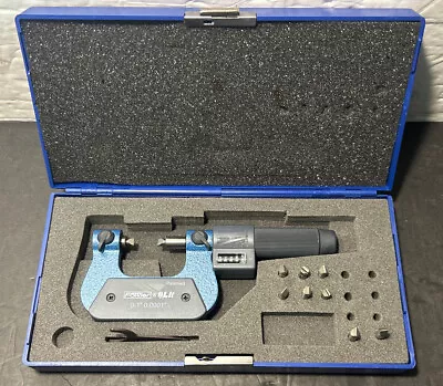 FOWLER & QLR 0-1  DIGIT SCREW THREAD MICROMETER - .0001  5tpi-64tpi Lathe Used • $125