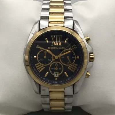 Michael Kors Bradshaw Watch Men 40mm Chronograph Date New Battery 7.75  • $44.99