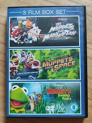 Muppets Take Manhattan Muppets From Space Kermit's Swamp Years 3 Disc Dvd Set  • £3.50