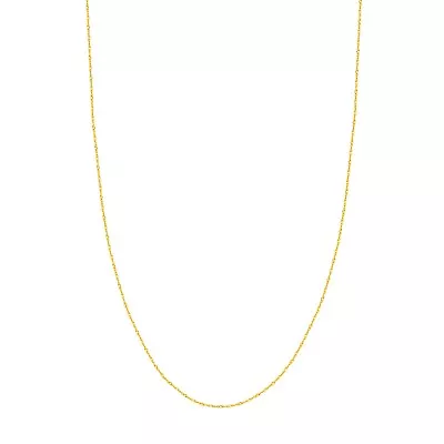 1.15mm Twisted Singapore Rope Chain Necklace Real 10k Yellow Gold • $61.59