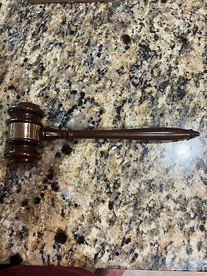 Vintage Wooden Gavel With Imprint   • $12.95