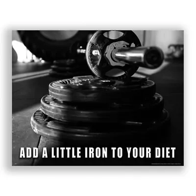 Workout Motivational Poster Art Print Weightlifting Home Gym Wall Decor BRB11 • $9.95