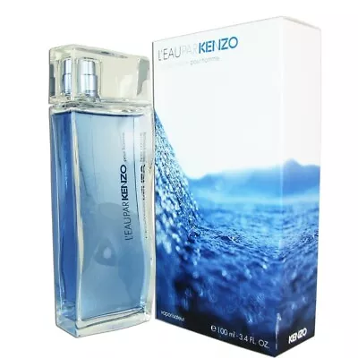 L'Eau Par Kenzo Pour Homme Men 3.4 Oz Eau De Toilette Spray New In Box Sealed • $145