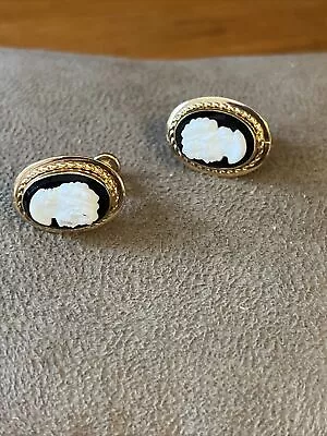 Vintage 1/20 12kgf Van Dell Earrings Victorian Cameo Design • $29.99