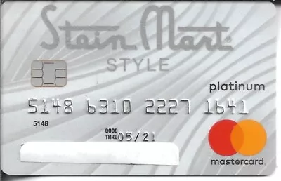 Stein Mart Style Platinum Mastercard Credit Card Expired 05/2021 • $9.99