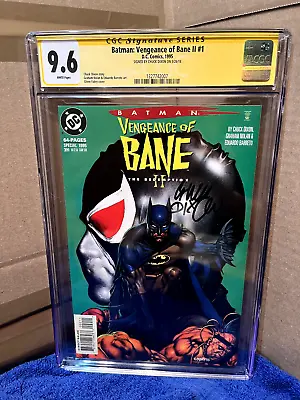 Batman Vengeance Of Bane The Redemption Ll #1 CGC Signature 9.6 Chuck Dixon • £80.43