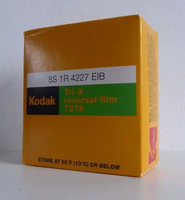 Kodak 7278 Tri-x Reversal Super 8 8mm Film Cartridge 50ft Txr 464 • £48.99