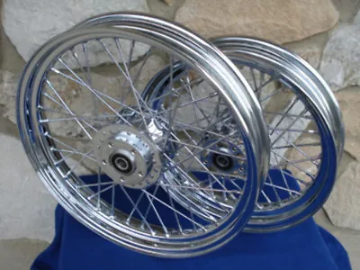 40 Spoke Wheel Set For Harley Dyna Sportster Fxr Narrow Glide 1984-99 • $379