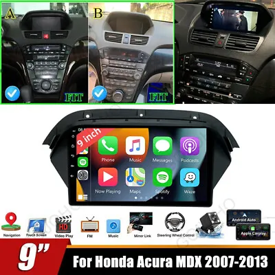 9'' For Honda Acura MDX 2007-2013 Android 13 Car Radio Stereo Navi GPS Carplay • $182.69