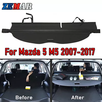 For Mazda 5 2007-2017 Retractable Rear Trunk Cargo Cover Security Shade Shield • $71