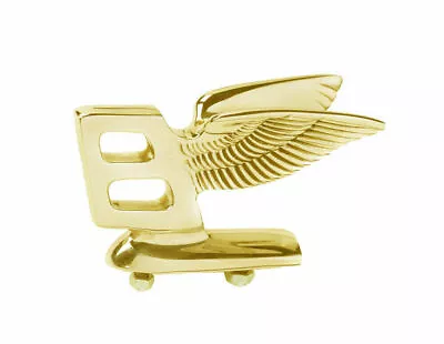 Early Bentley Flying 'B' Mascot Badge Bonnet Hood Ornament Emblem Golden Brass • $258.90