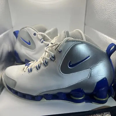 Nike Shox VC3 III White Silver Royal Vince Carter 307111-141 Mens Size 11 RARE • $299