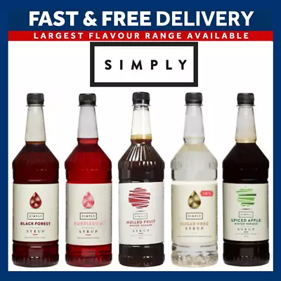 Simply Syrups For Coffee & Cocktails | Cocktail Range | 1L Plastic Bottle Monin • £10.79