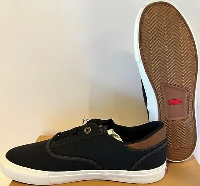 NEW!! Levi's Performance Ethan Men's Black/Tan Perf Stacked Sneaker Shoes • $26.39