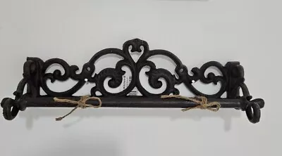 Paper Towel Holder Wall Cast Iron Braun Kitchen Roll Vintage Shabby 11 3/8in • $25.12