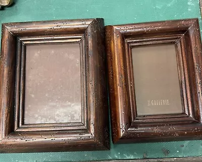 Z Gallerie (2) Rustic Wood Picture Frames- (1) 5x7 & (1) 4x6 • $28