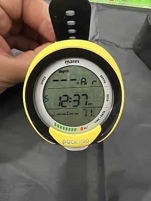 USED Mares Puck Pro Plus Scuba Dive Computer-Yellow / Black • $196