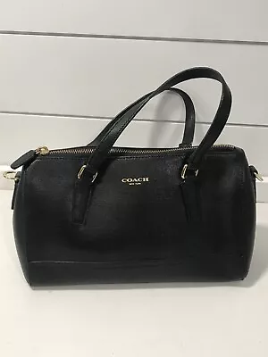 COACH 49392 Crossgrain Leather MINI SAFFIANO Black Satchel Bag/Tote Purse • $69.30